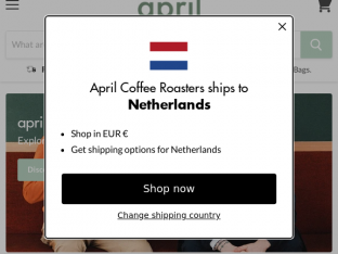 Screenshot fra https://www.aprilcoffeeroasters.com/