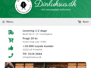 Screenshot fra https://www.dinluksus.dk/