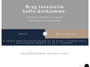 Screenshot fra https://idealkaffe.dk/