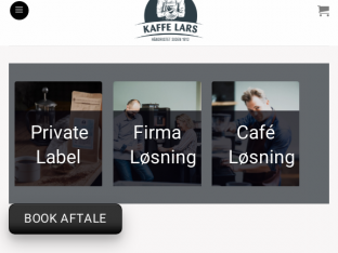 Screenshot fra https://kaffelars.dk/