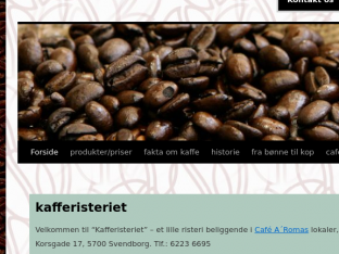 Screenshot fra http://kafferisteriet.dk/