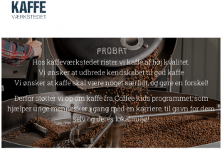 Screenshot fra http://kaffevaerkstedet.dk/